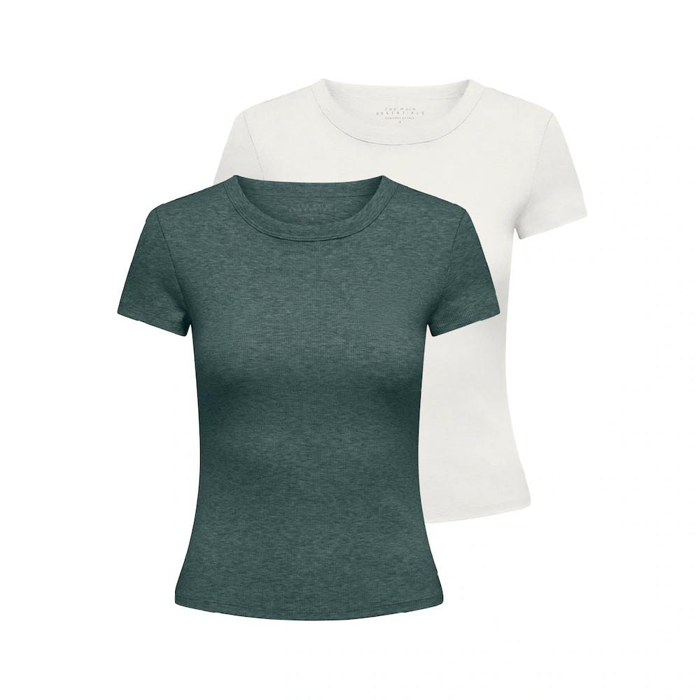 ONLY Kurzarmshirt »ONLEASY S/S TOP CS JRS 2 PACK« (Packung 2 tlg.)