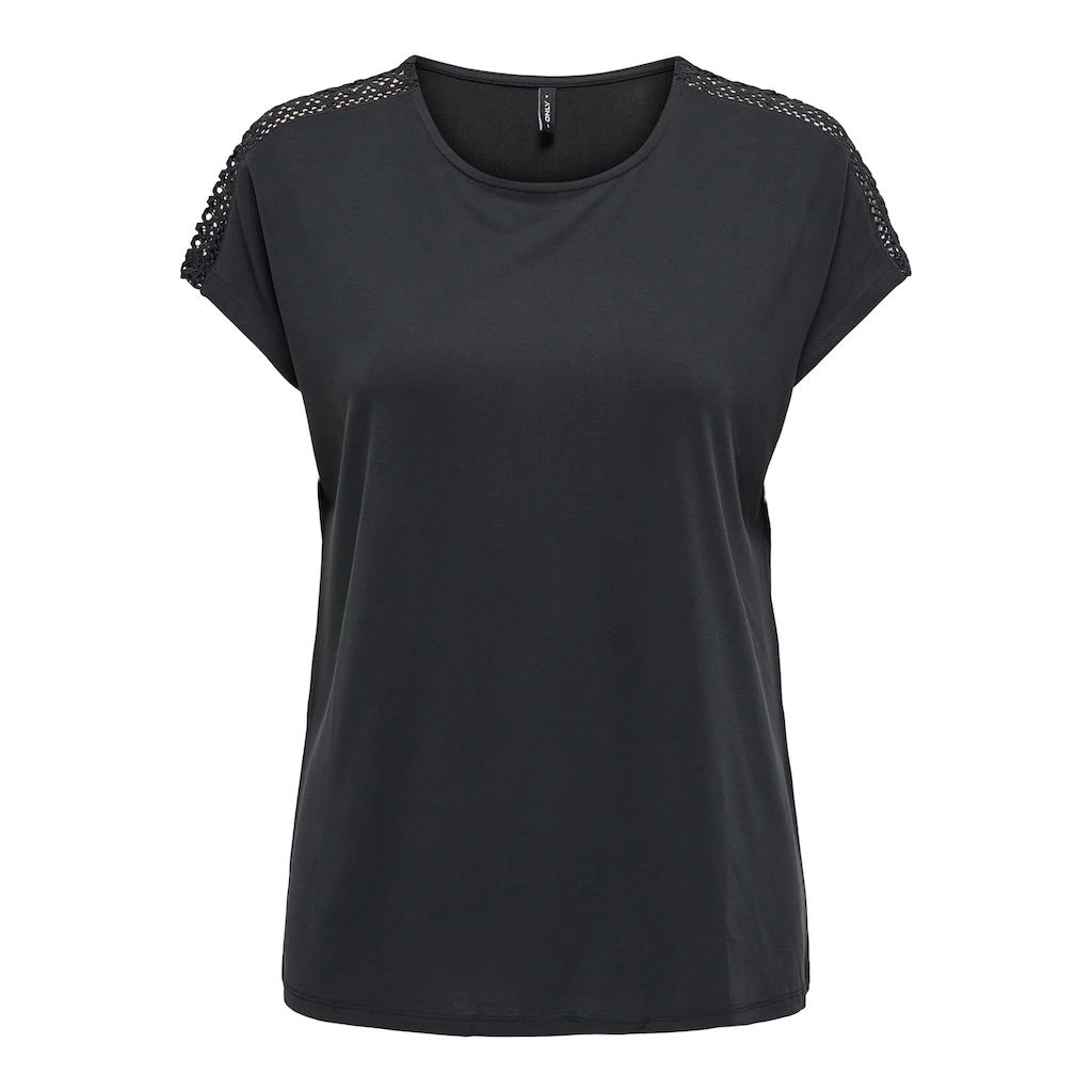 ONLY Kurzarmshirt »ONLFREE LIFE CAPSLEEVE LACE TOP JRS«