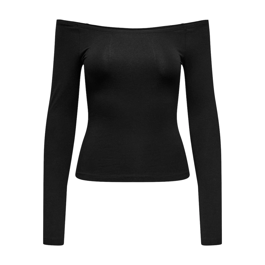 ONLY Langarmshirt »ONLLIVELOVE LIFE LS OF SHOULDER JRS NOOS«