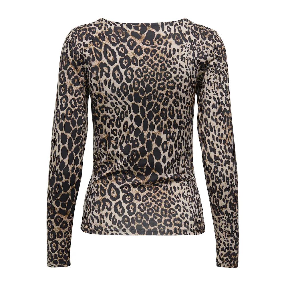 ONLY Langarmshirt »ONLLONE LEO L/S TWO WAY TOP JRS« Mit Tiefem Ausschnitt Vorne Oder Hinten Zu Tragen