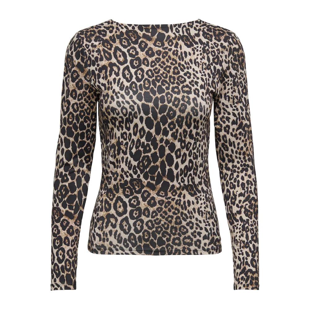 ONLY Langarmshirt »ONLLONE LEO L/S TWO WAY TOP JRS« Mit tiefem Ausschnitt vorne oder hinten zu tragen