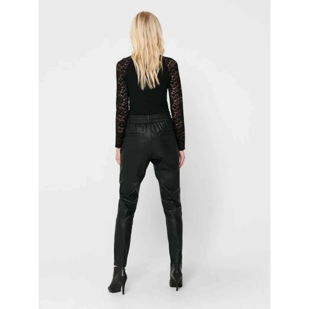 ONLY Lederimitathose »ONLPOPTRASH EASY COATED PANT PNT NOOS«