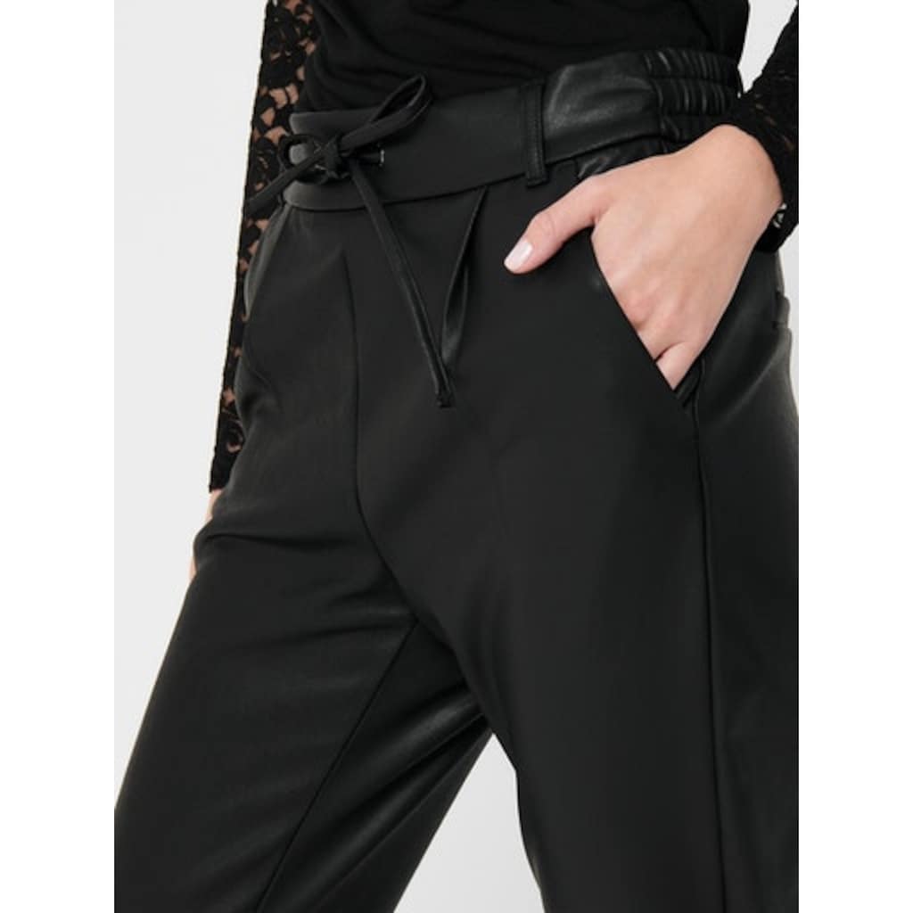 ONLY Lederimitathose »ONLPOPTRASH EASY COATED PANT PNT NOOS«