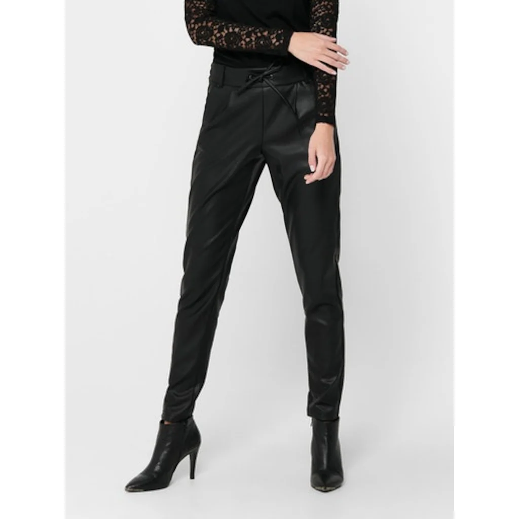 ONLY Lederimitathose »ONLPOPTRASH EASY COATED PANT PNT NOOS«