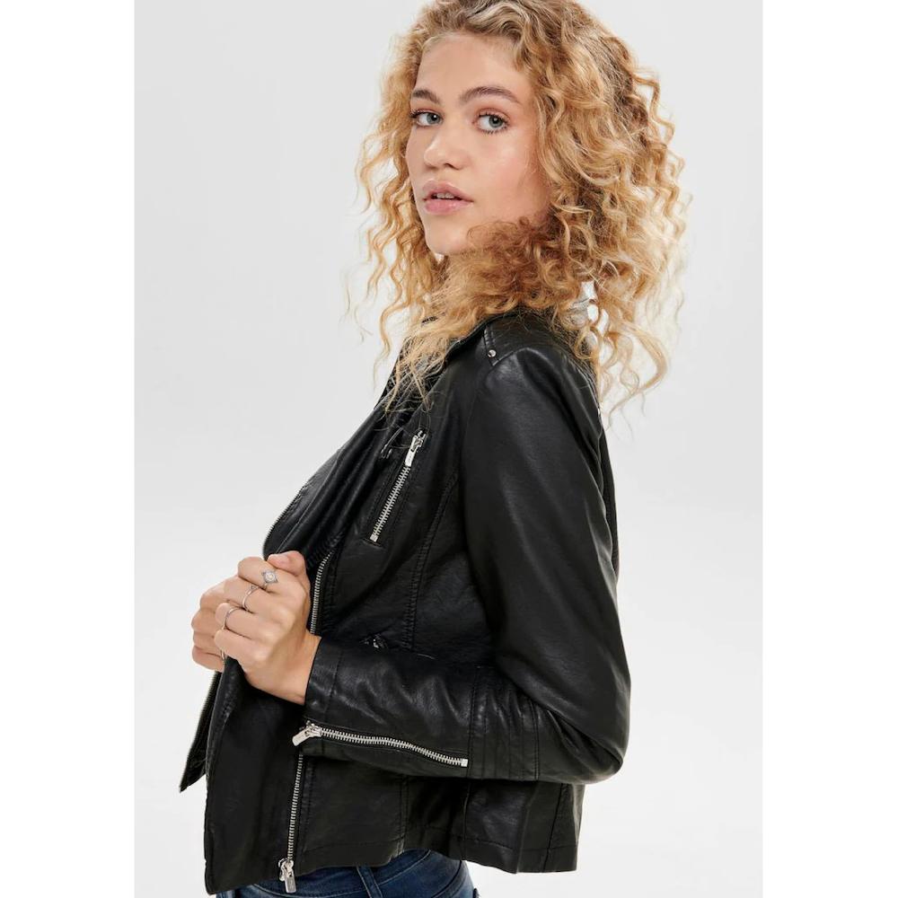 ONLY Lederimitatjacke »ONLGEMMA FAUX LEATHER BIKER OTW NOOS« Im Biker Style