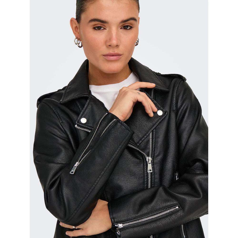 ONLY Lederimitatjacke »ONLMILLE FAUX LEATHER JACKET OTW«