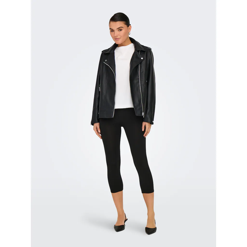 ONLY Lederimitatjacke »ONLMILLE FAUX LEATHER JACKET OTW«
