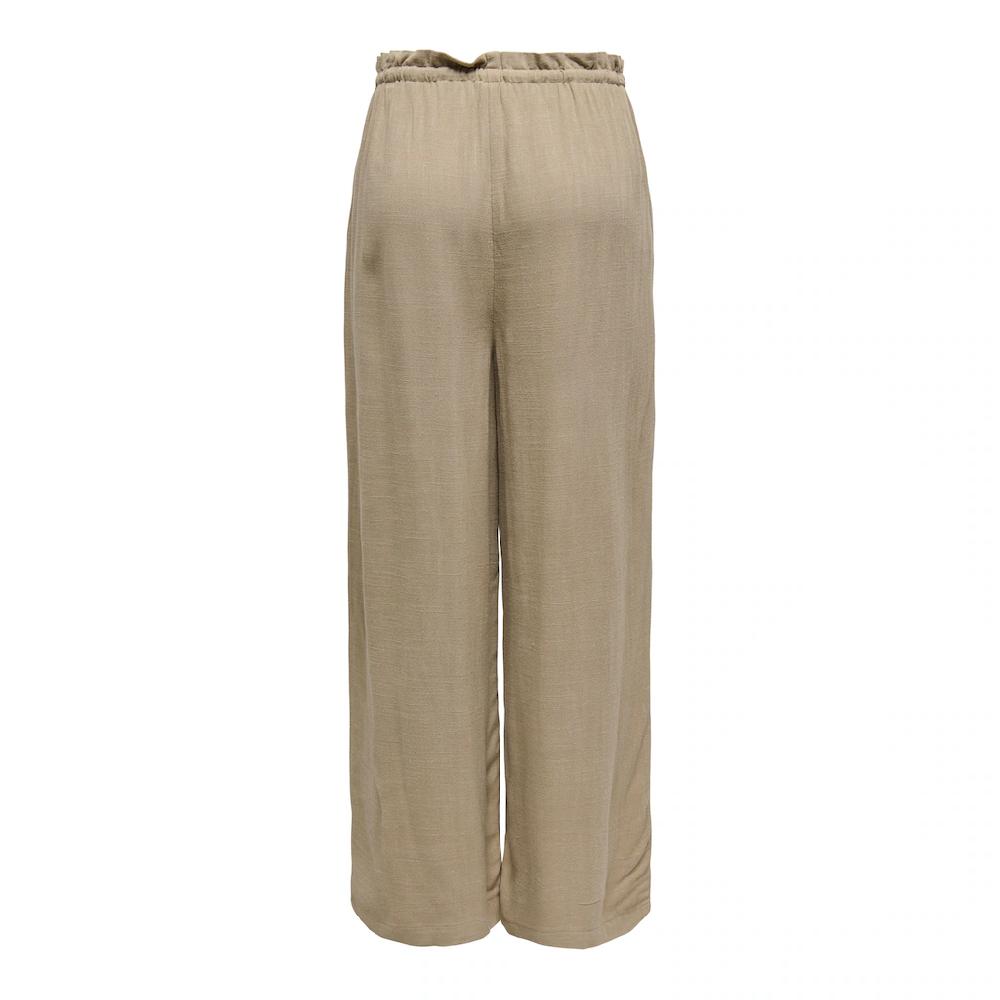 ONLY Schlupfhose »ONLSOLVI MW LINEN BL PB CULOTTE CC PNT« Mit Leinen