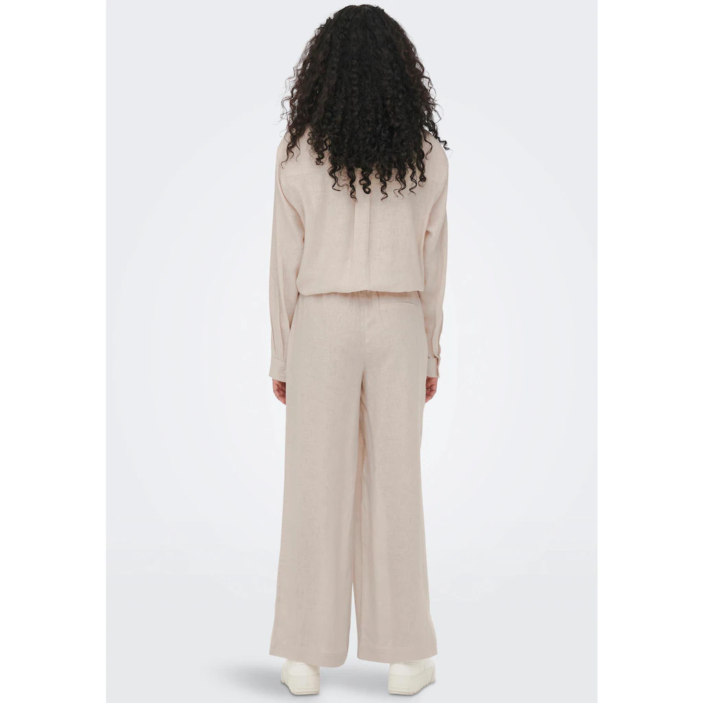 ONLY Schlupfhose »ONLTOKYO HW LINEN BLEND ST PANT« Mit Leinen