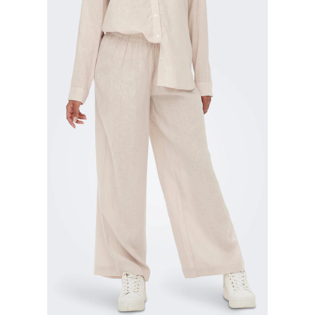 ONLY Schlupfhose »ONLTOKYO HW LINEN BLEND ST PANT« Mit Leinen