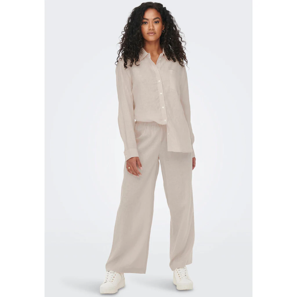 ONLY Schlupfhose »ONLTOKYO HW LINEN BLEND ST PANT« mit Leinen