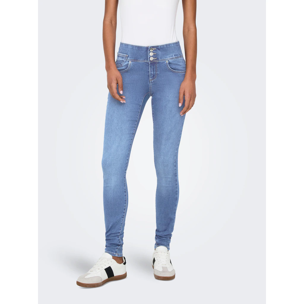 ONLY Skinny-fit-Jeans »ONLROYAL REG VIS BUT SK DNM PIM«