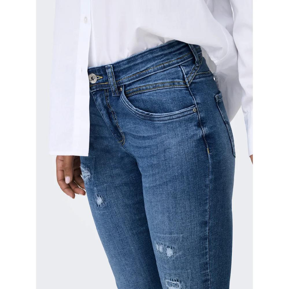 ONLY Skinny-fit-Jeans »ONLRUSH MID WAIST SK REP DNM MAS«