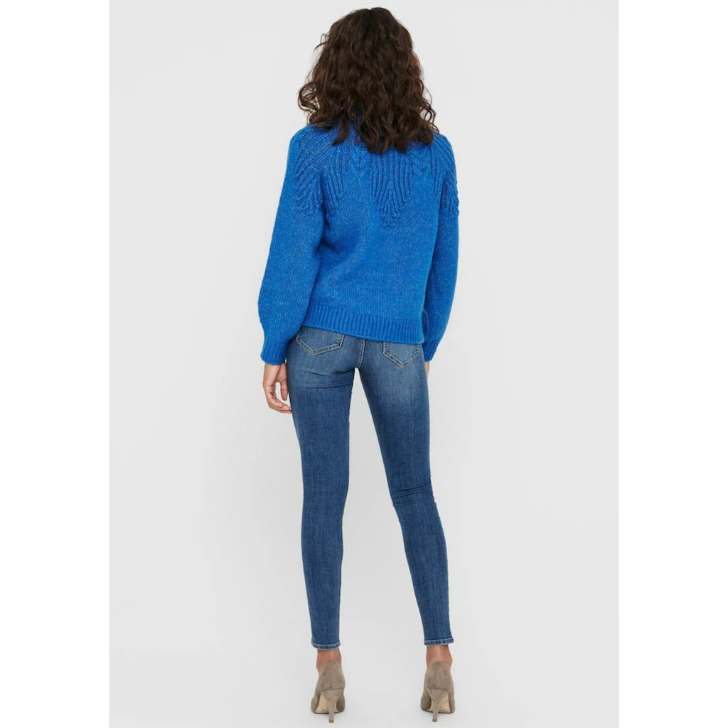 ONLY Skinny-fit-Jeans »ONLWAUW MID SKINNY BJ114-3 NOOS« Mit Leichten Destroyed Effekten