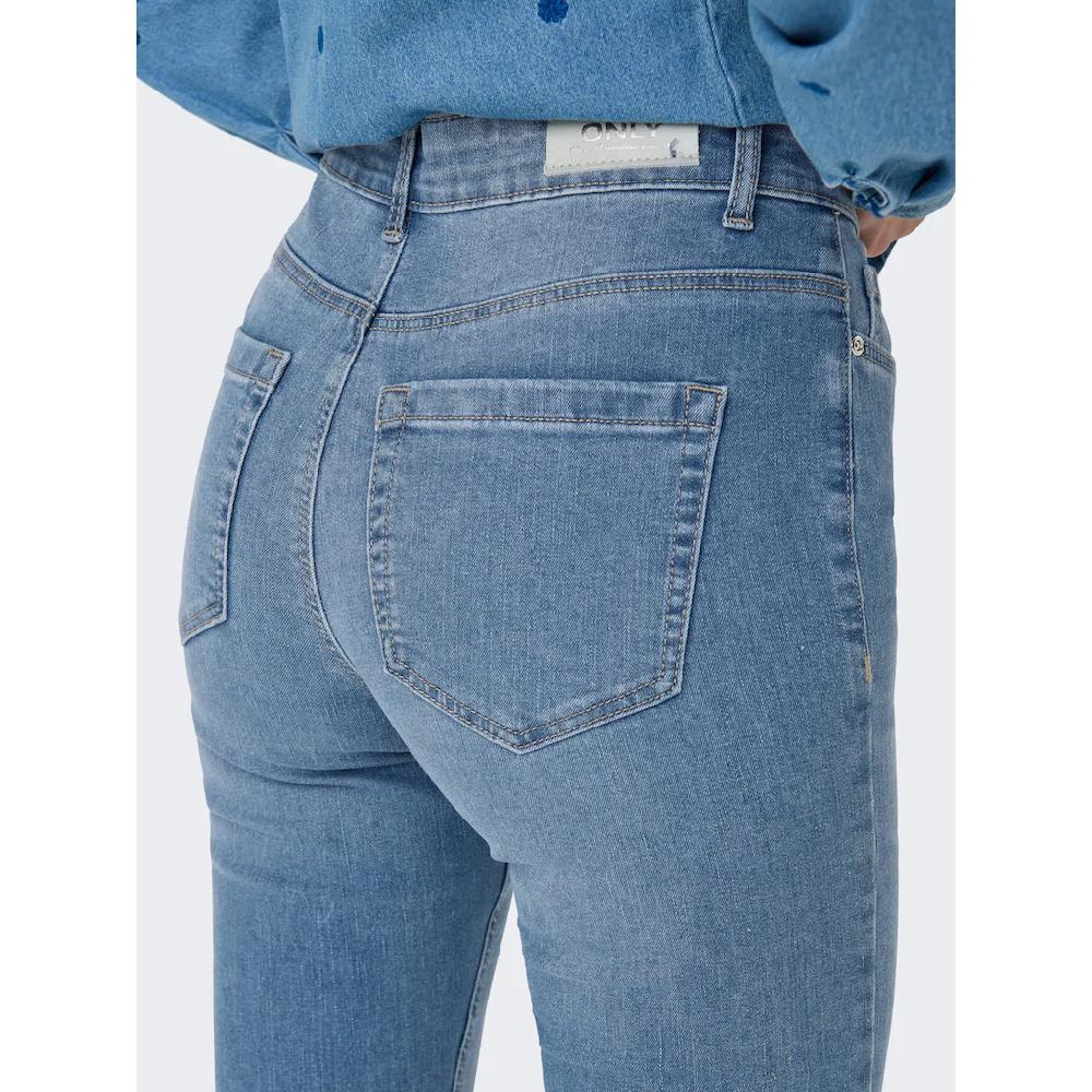 ONLY Skinny-fit-Jeans »ONLWAUW MID WAIST SK VIS BUT DNM«