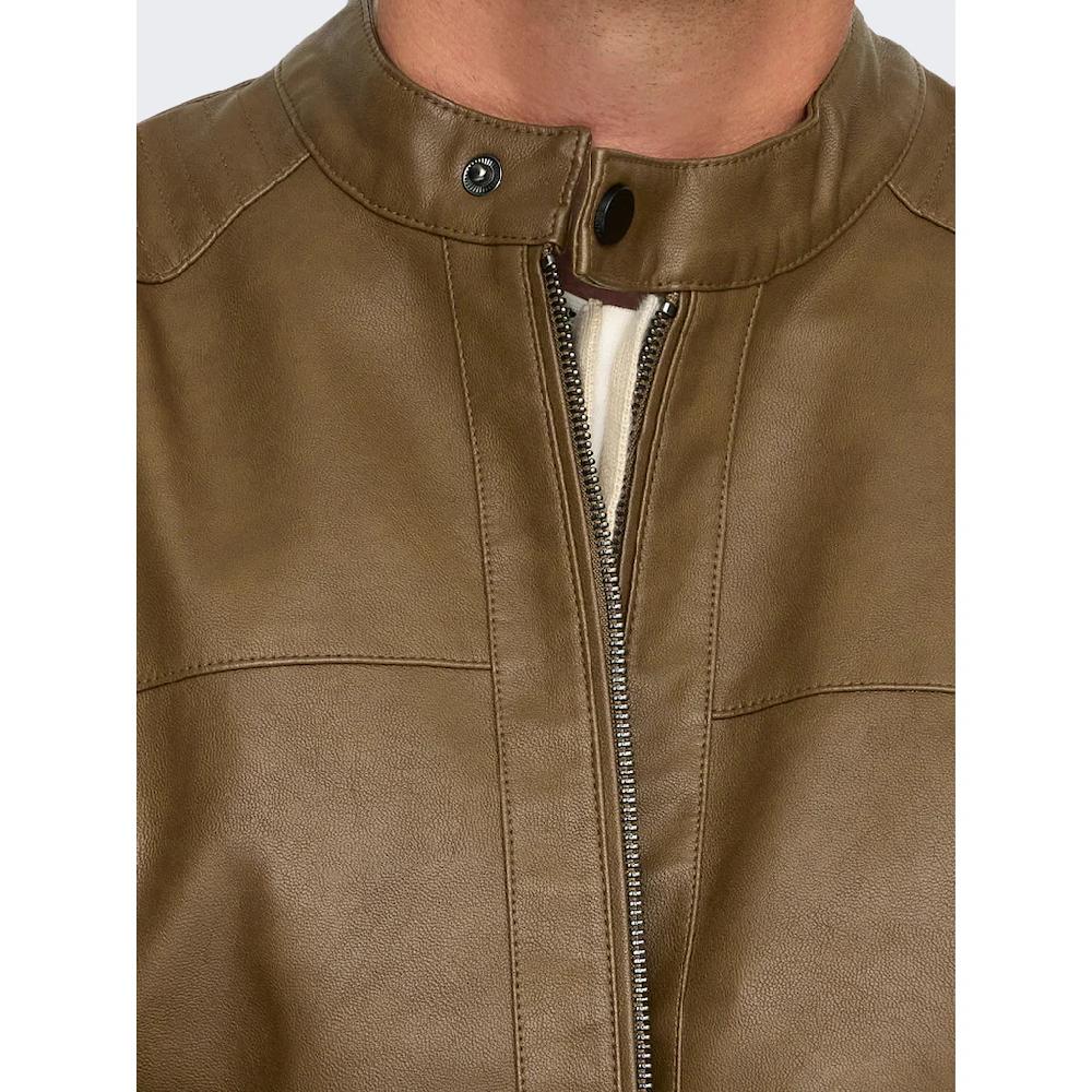 ONLY & SONS Bikerjacke »MIKE PU RACER JACKET« Ohne Kapuze ▷ Bestellen
