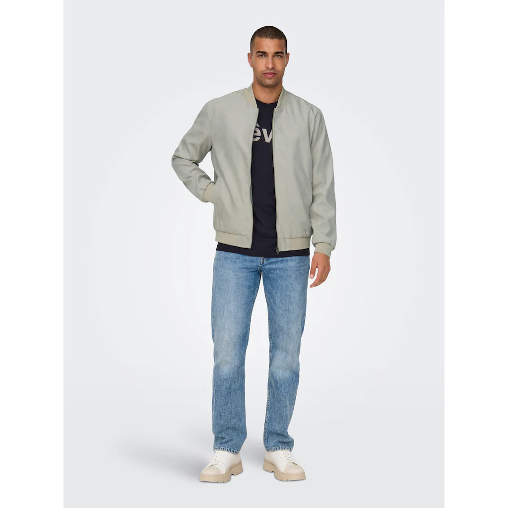 ONLY & SONS Bomberjacke »ONSLUCAS FAKE SUEDE BOMBER OTW« ▷ Kaufen