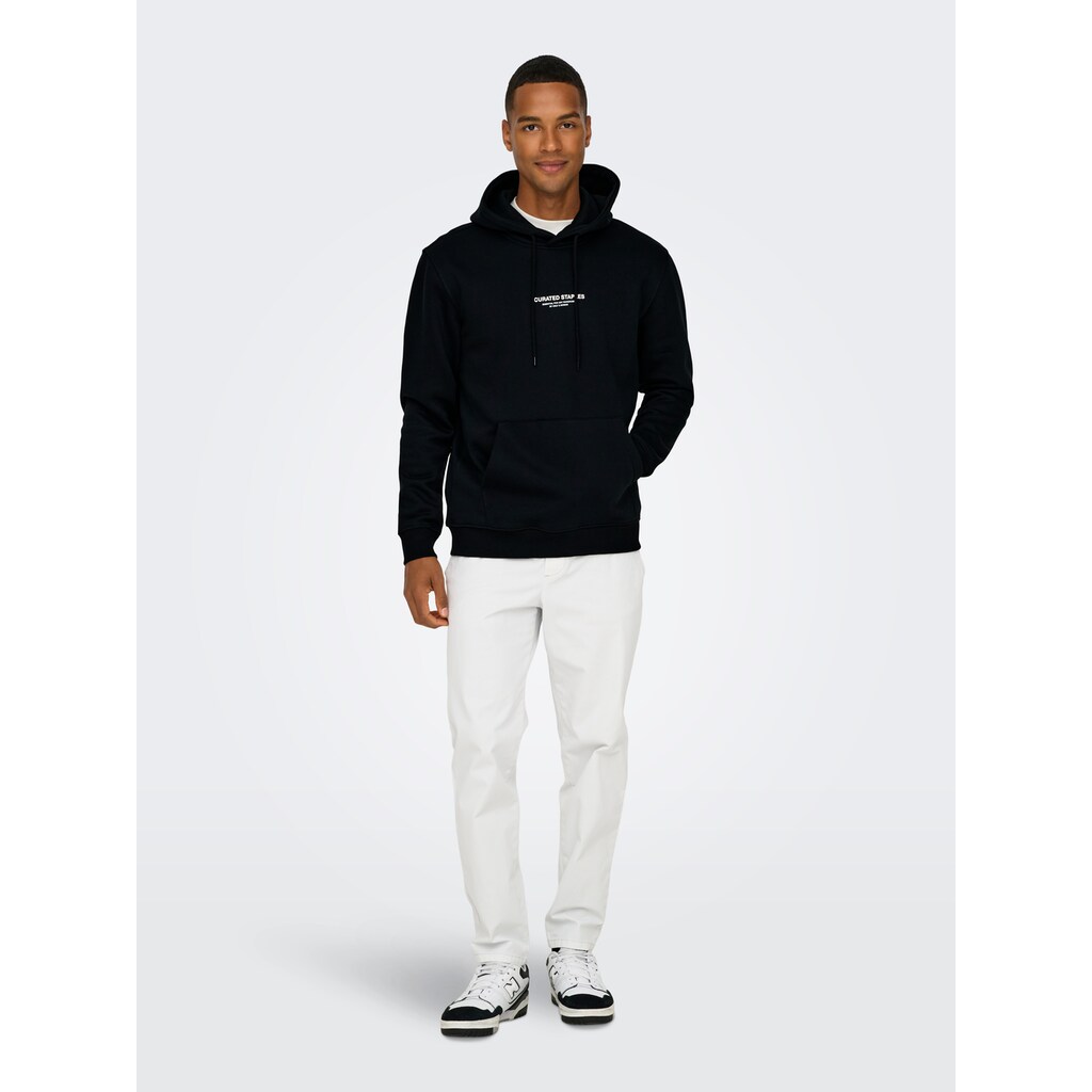 ONLY & SONS Kapuzensweatshirt »ONSCURATED REG HOODIE SWEAT« ▷ Kaufen