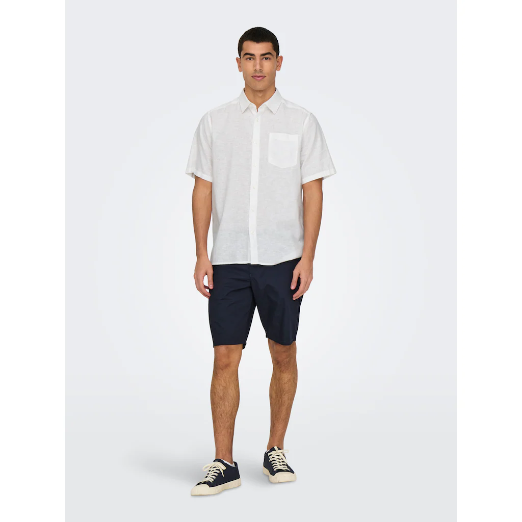 ONLY & SONS Kurzarmhemd »ONSCAIDEN LIFE REG SS 1 PKT SHIRT«