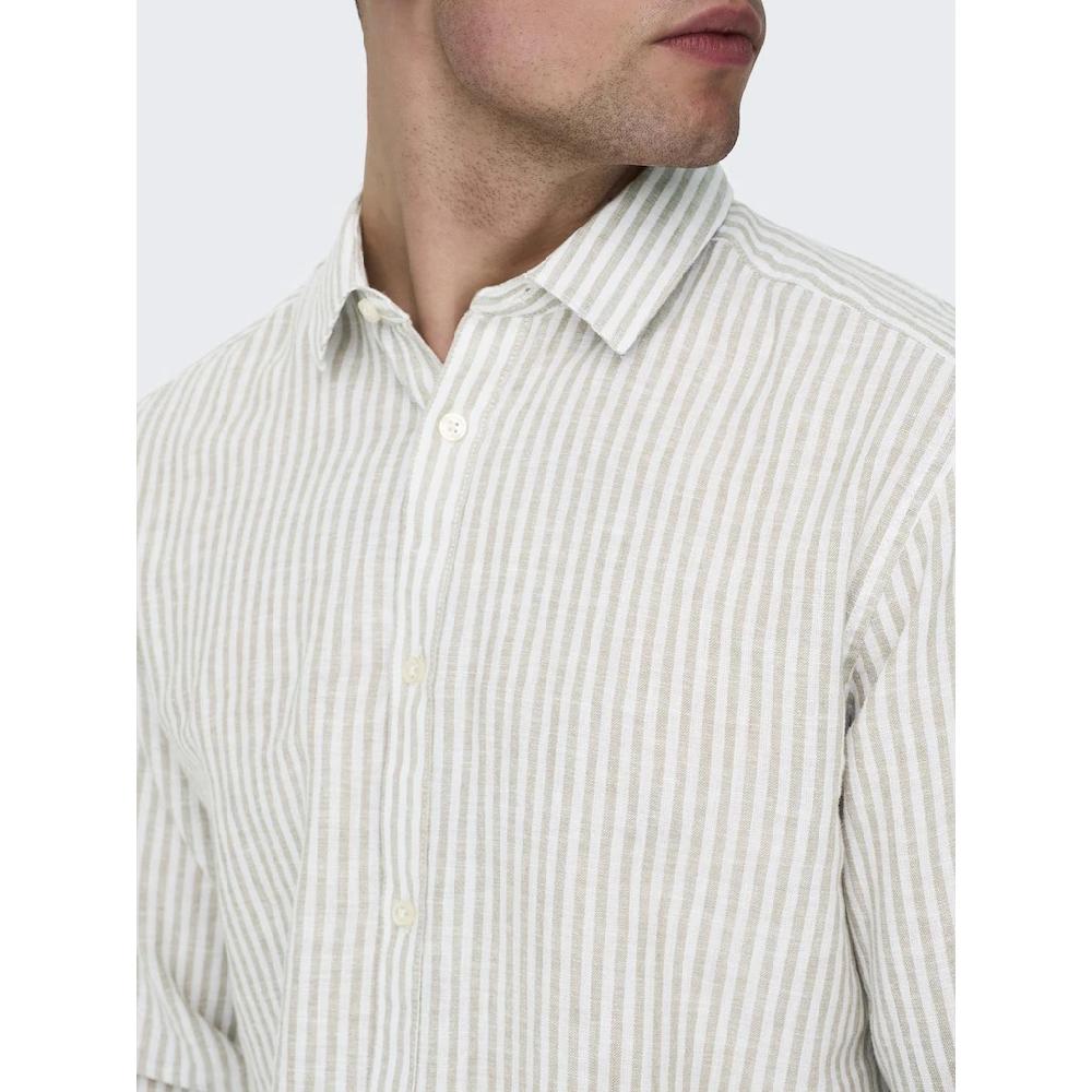 ONLY & SONS Kurzarmhemd »ONSCAIDEN LS STRIPE LINEN SHIRT 660 NOOS« ▷ Kaufen