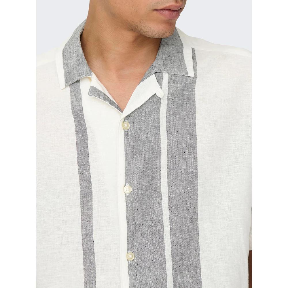 ONLY & SONS Kurzarmhemd »ONSCAIDEN SS STRIPE LINEN RESORT NOOS« ▷ Kaufen
