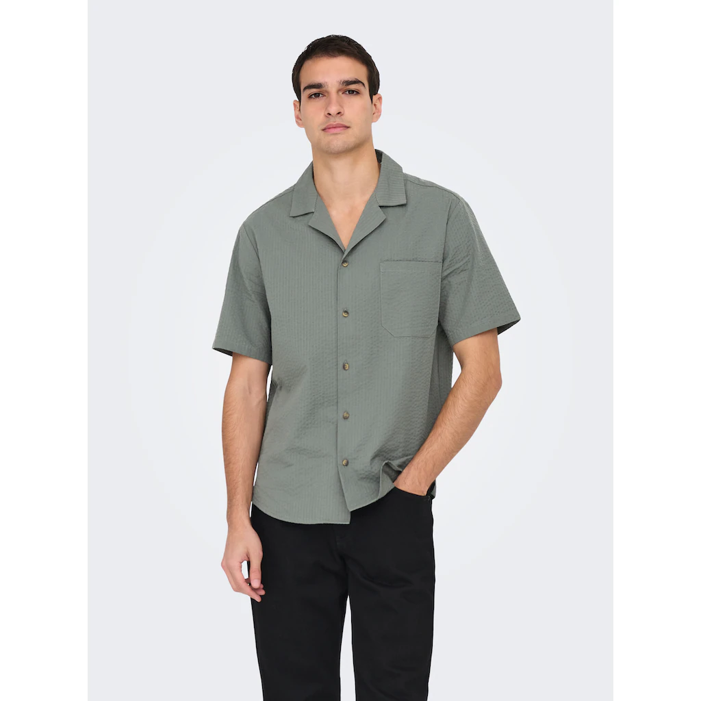 ONLY & SONS Kurzarmhemd »ONSEYE RESORT SEERS 0009 SHIRT NOOS«