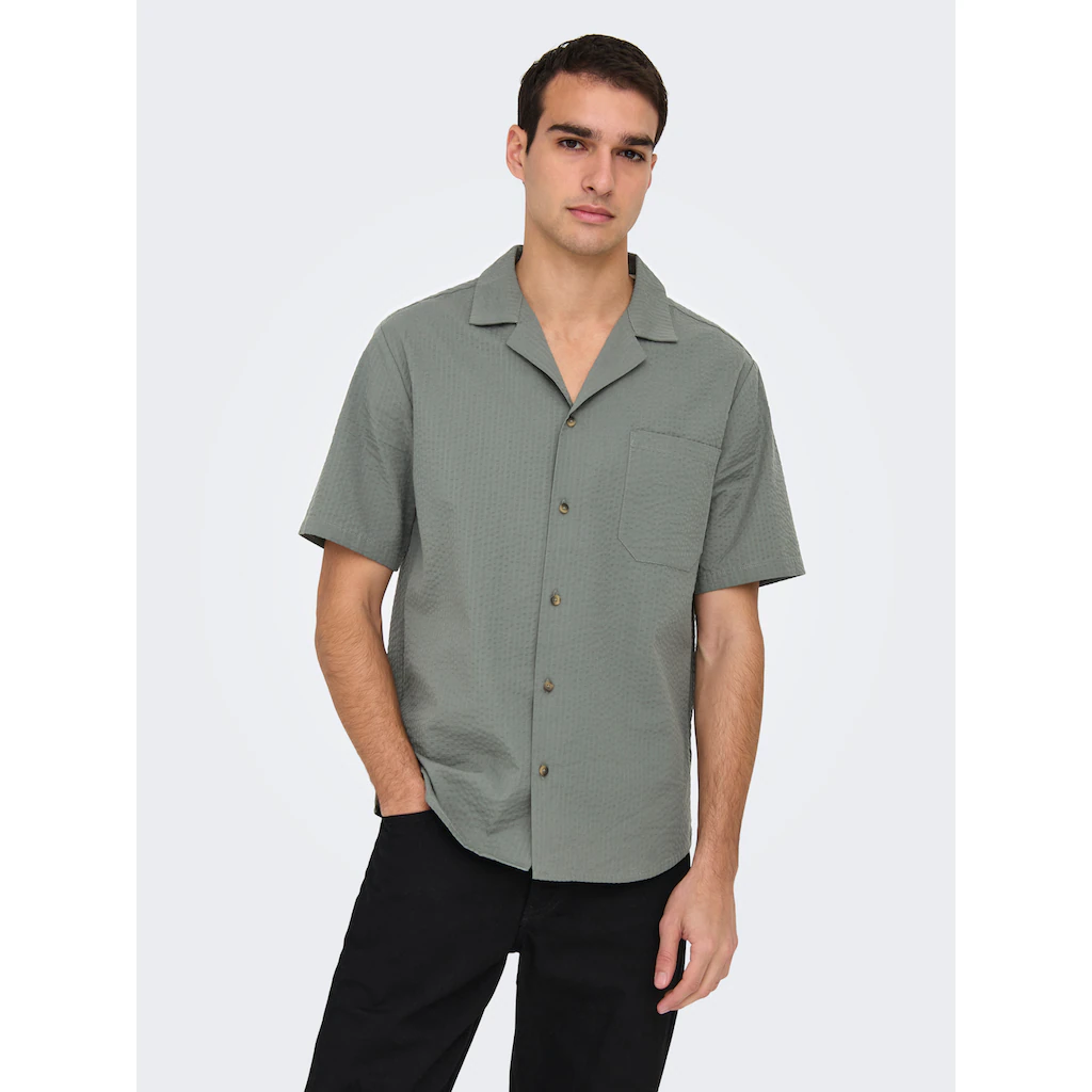 ONLY & SONS Kurzarmhemd »ONSEYE RESORT SEERS 0009 SHIRT NOOS«
