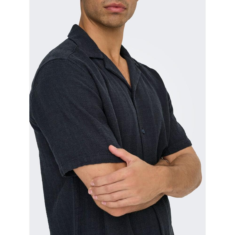 ONLY & SONS Kurzarmhemd »ONSLATHAM RLXSS RESORT LINEN STRUC 0257«