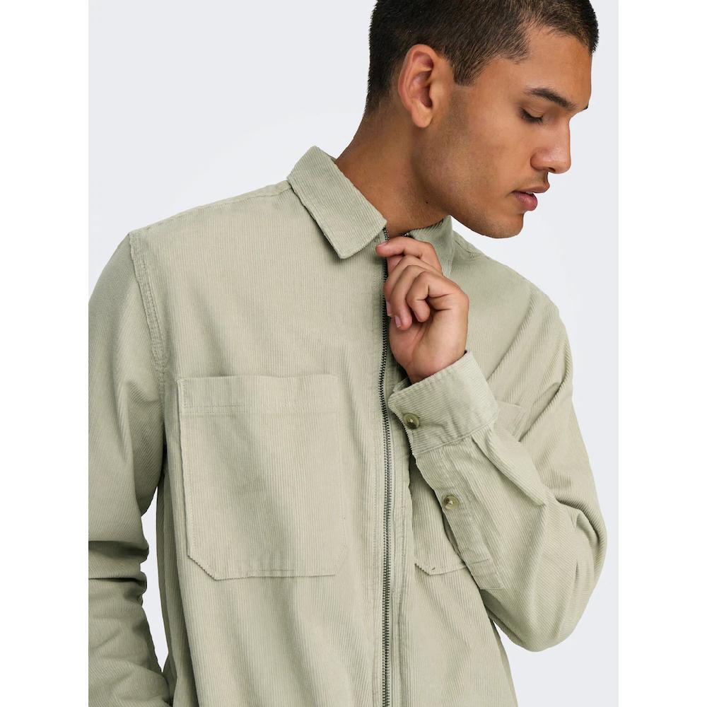 ONLY & SONS Langarmhemd »ONSALP 14W RLX 2PKT WASHD CORD LS ZIP« ▷ Bestellen