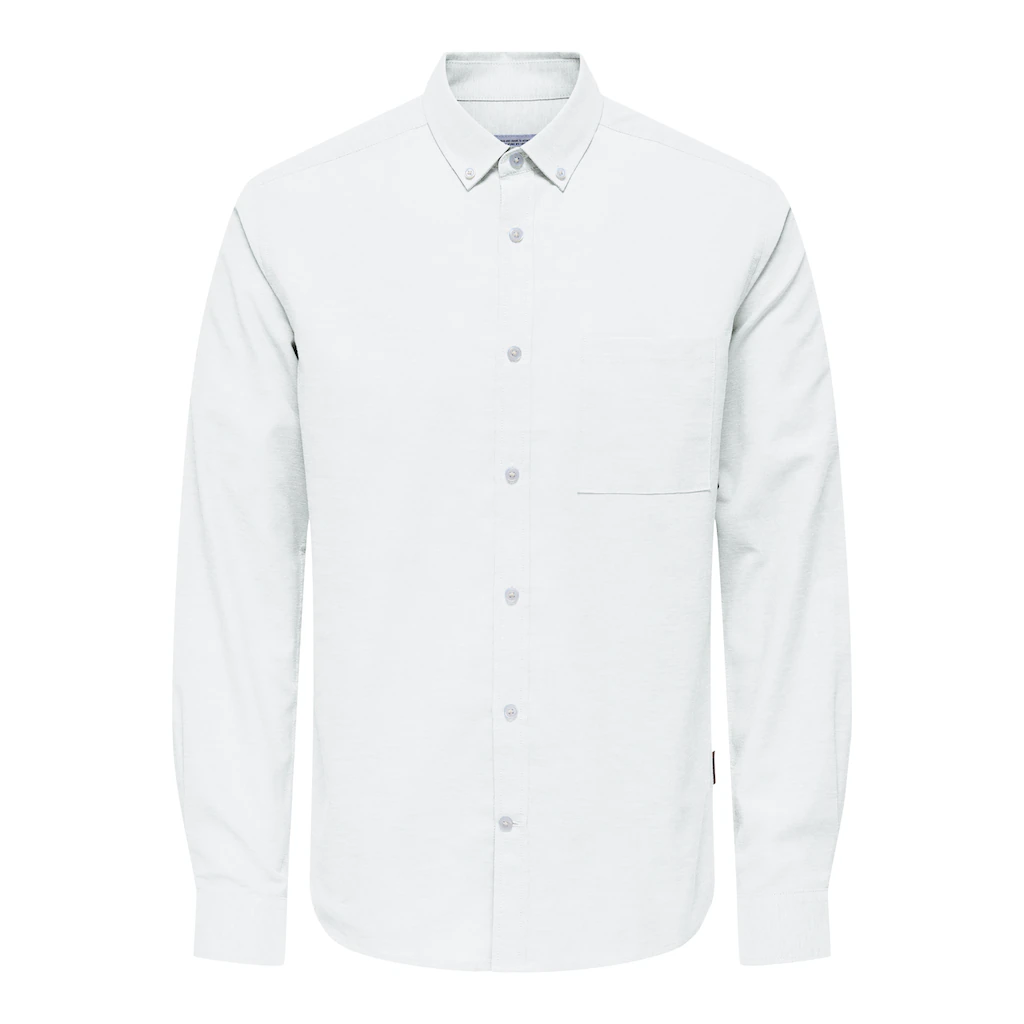 ONLY & SONS Langarmhemd »ONSALVARES SLIM LS OXFORD SHIRT OTL«