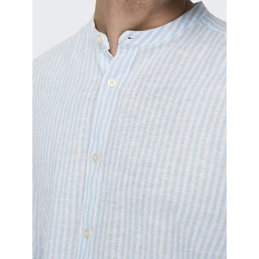 ONLY & SONS Langarmhemd »ONSCAIDEN LS MAO STRIPE LINEN SHIRT NOOS« ▷ Kaufen