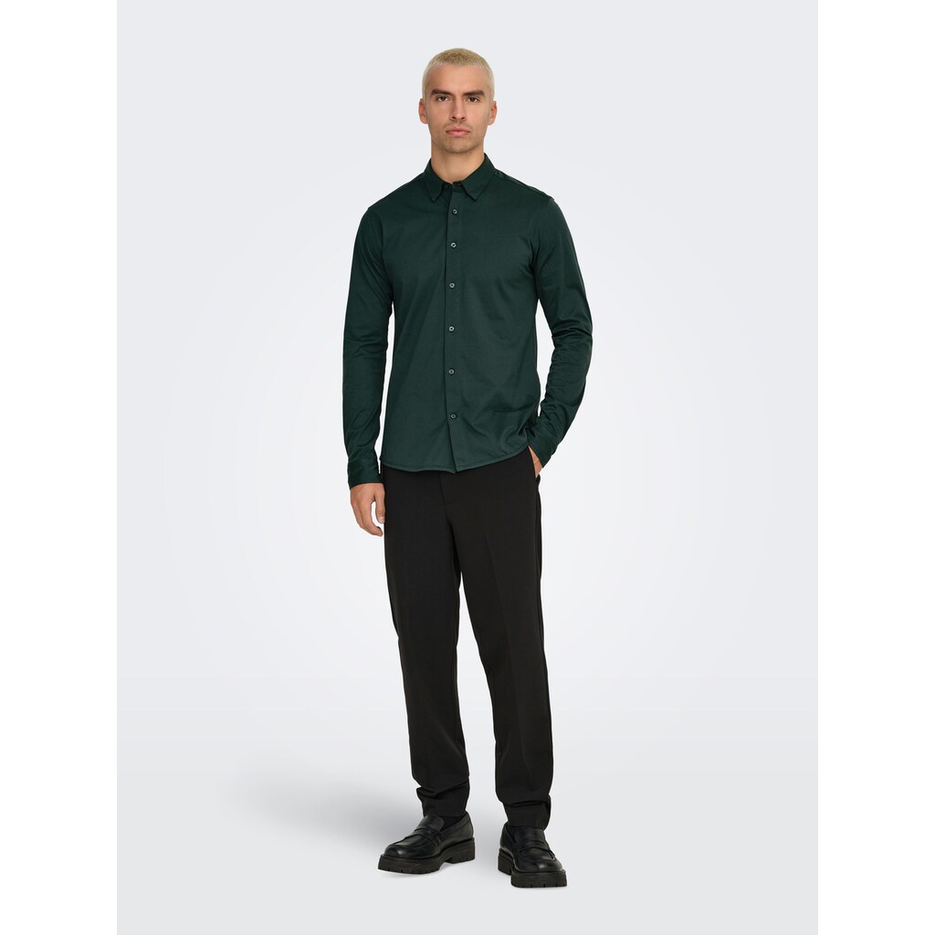ONLY & SONS Langarmhemd »ONSROBIN B/U LS STRETCH SHIRT NOOS« ▷ Bestellen