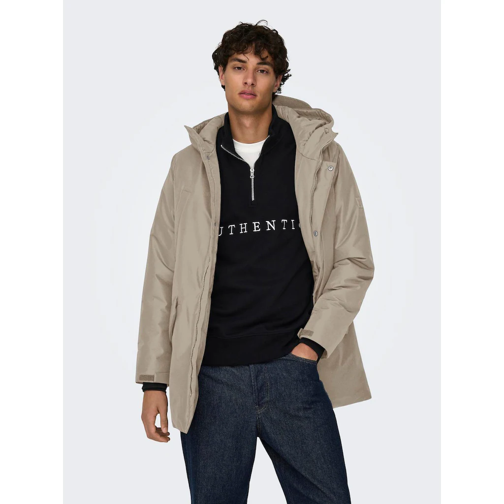 ONLY & SONS Outdoorjacke »ONSCARL LIFE PARKA OTW« mit Kapuze ▷ bestellen