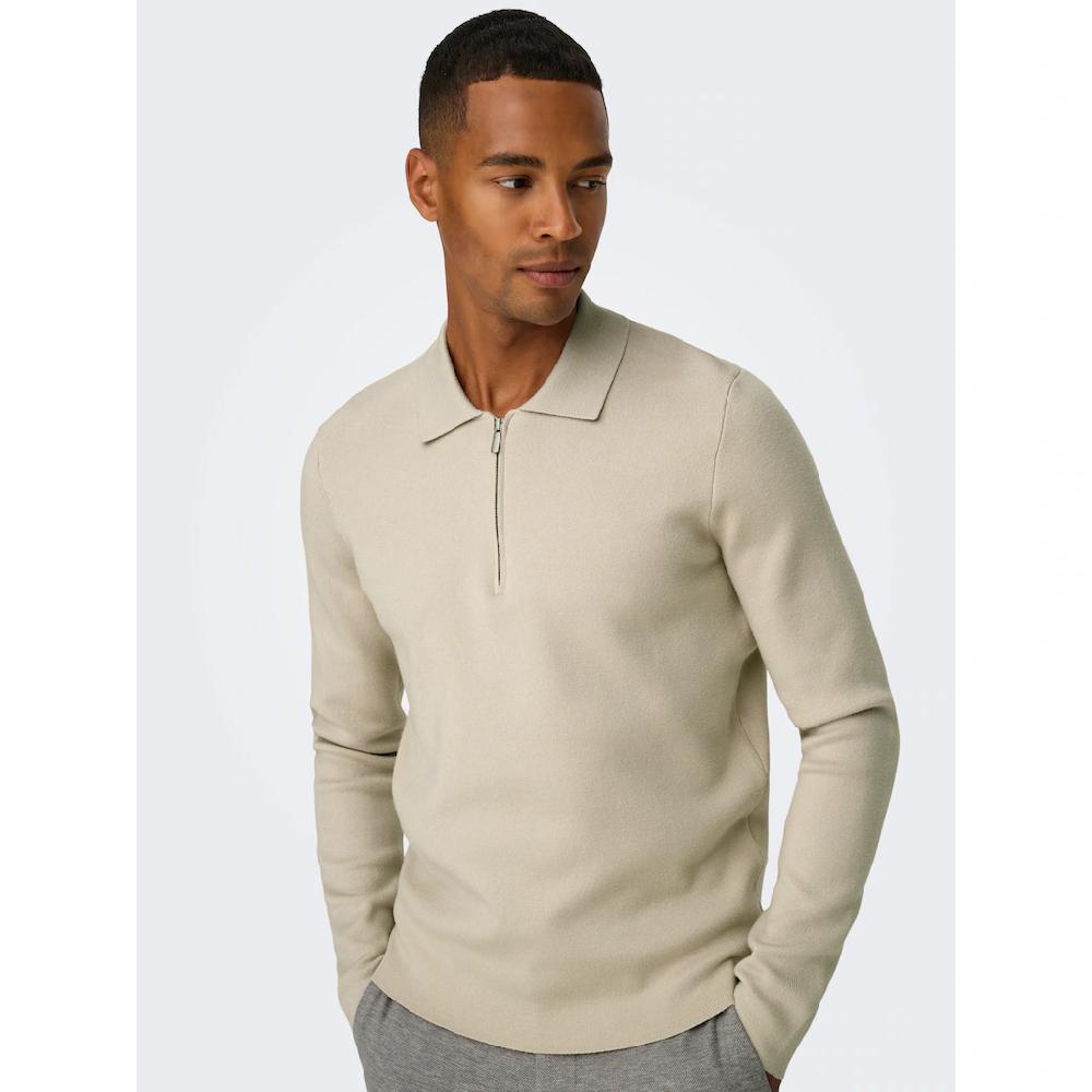 ONLY & SONS Polokragenpullover »ONSCOOPER REG LS 12 HALF ZIP POLO« ▷ Kaufen