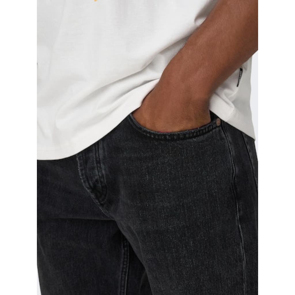 ONLY & SONS Regular-fit-Jeans »ONSEDGE STRAIGHT BROMO 0017 DOT DNM NOOS« ▷ Bestellen