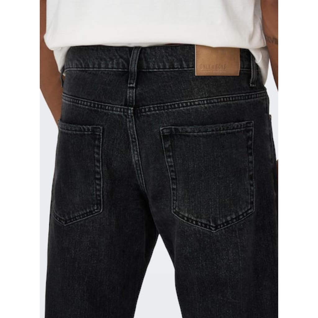 ONLY & SONS Regular-fit-Jeans »ONSEDGE STRAIGHT BROMO 0017 DOT DNM NOOS« ▷ Bestellen