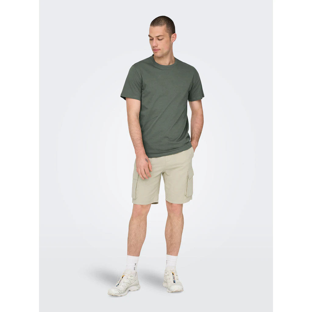 ONLY & SONS Rundhalsshirt »ONSMAX LIFE REG SS STITCH TEE« ▷ Kaufen