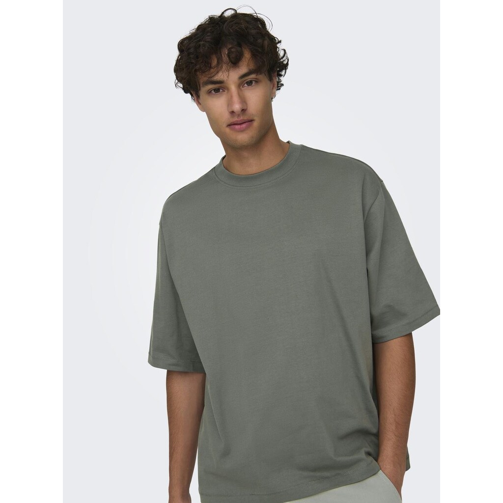 ONLY & SONS Rundhalsshirt »ONSMILLENIUM OVZ SS TEE NOOS« ▷ Für