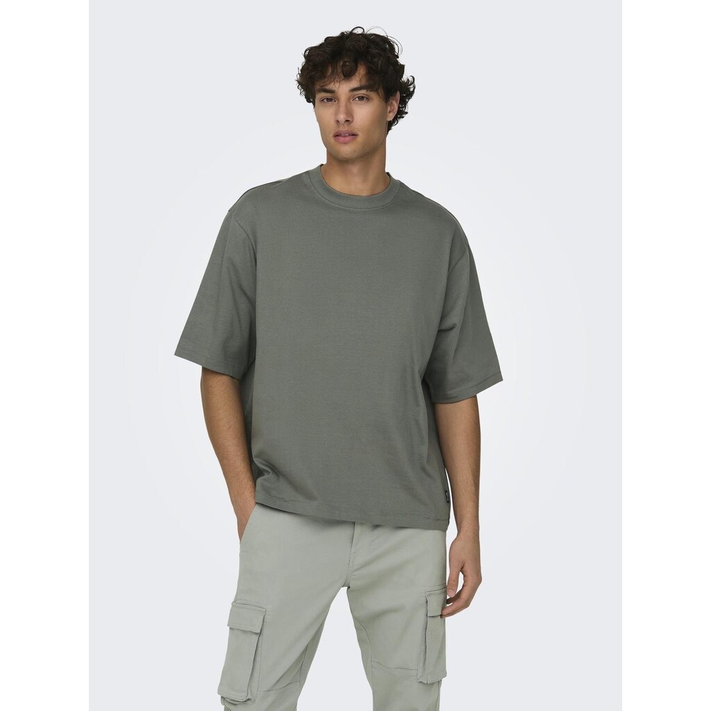ONLY & SONS Rundhalsshirt »ONSMILLENIUM OVZ SS TEE NOOS« ▷ für