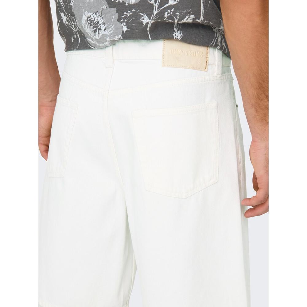 ONLY & SONS Shorts »ONSFADE LOOSE WHITE 1662 PIM DNM SHORTS«