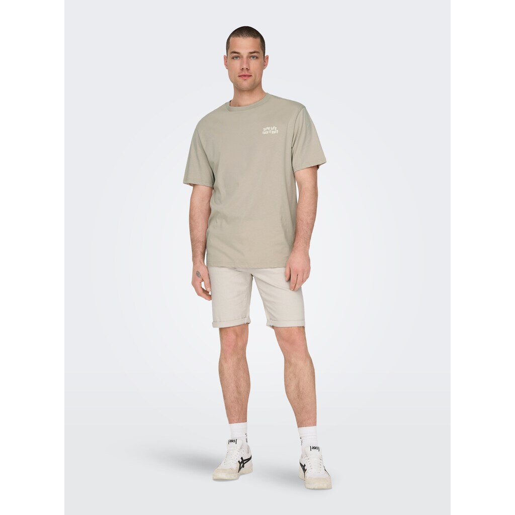 ONLY & SONS Shorts »ONSPLY ECRU 9296 AZG DNM SHORTS«