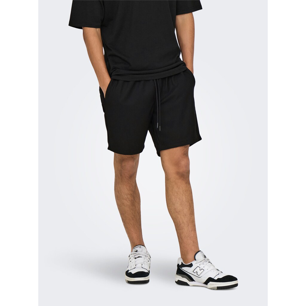 ONLY & SONS Shorts »ONSTEL LIFE PLIZZE SHORTS NOOS«