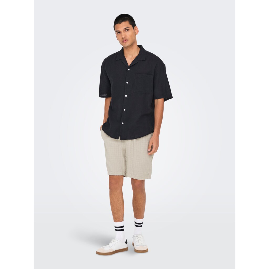ONLY & SONS Shorts »ONSTEL LINEN LATHAM 0257 SHORTS«