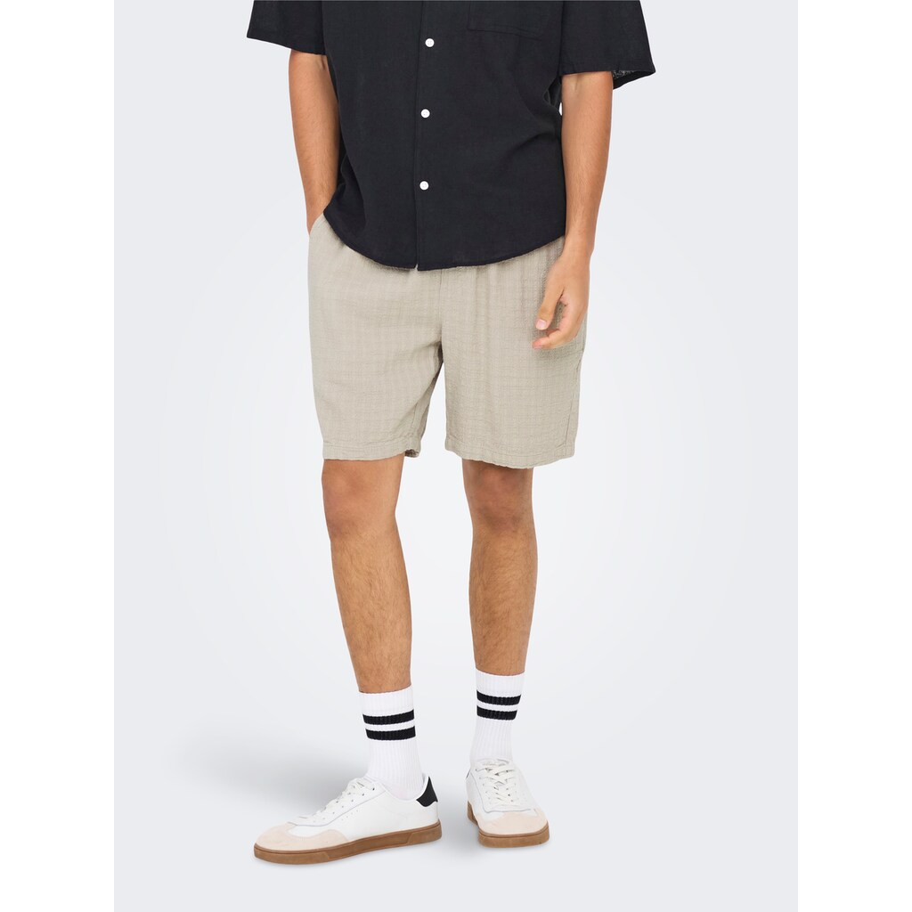 ONLY & SONS Shorts »ONSTEL LINEN LATHAM 0257 SHORTS«