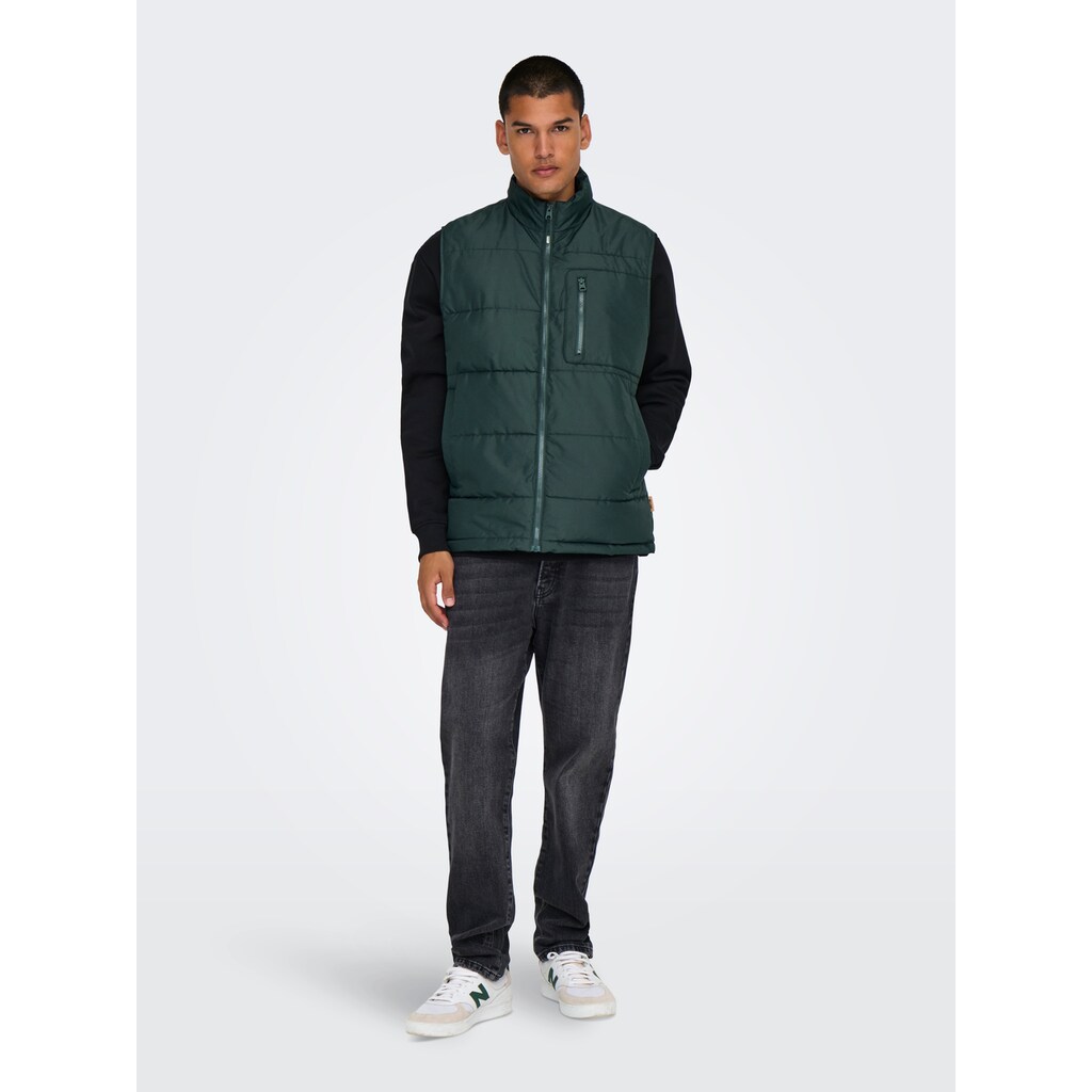 ONLY & SONS Steppweste »ONSJAKE QUILTED VEST OTW« ▷ Kaufen