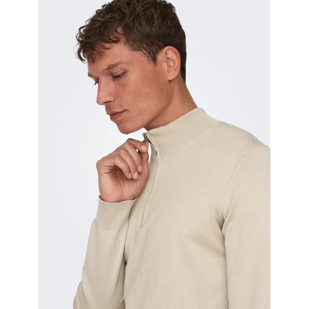 ONLY & SONS Strickpullover »ONSWYLER LIFE REG 14 HALF ZIP KNIT NOOS« ▷ Bestellen