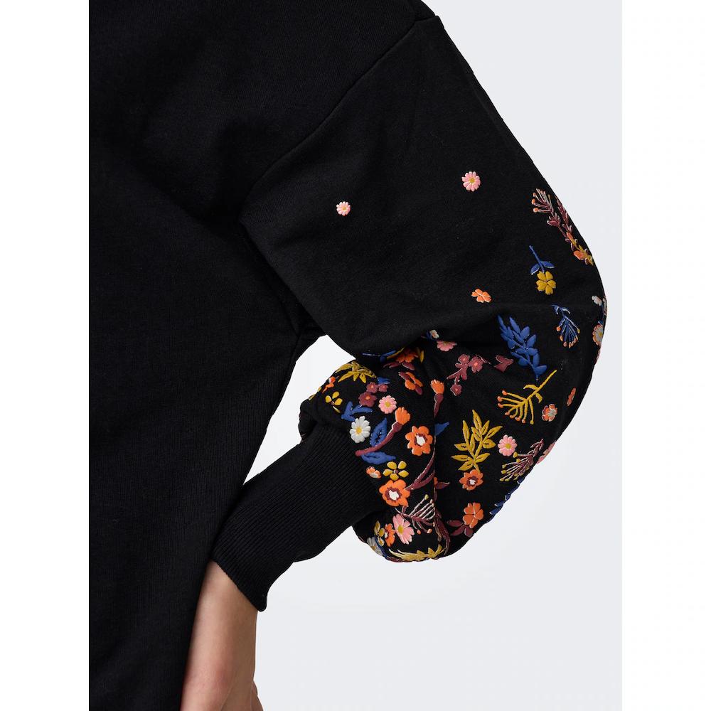 ONLY Sweatkleid »ONLBROOKE LS SHORT DRESS FLOWER SWT NOOS«