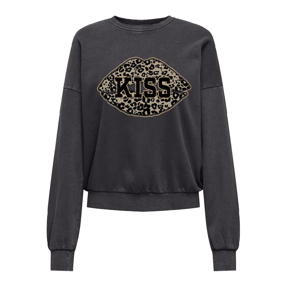 ONLY Sweatshirt »ONLLAUREN L/S LEO O-NECK CC SWT«