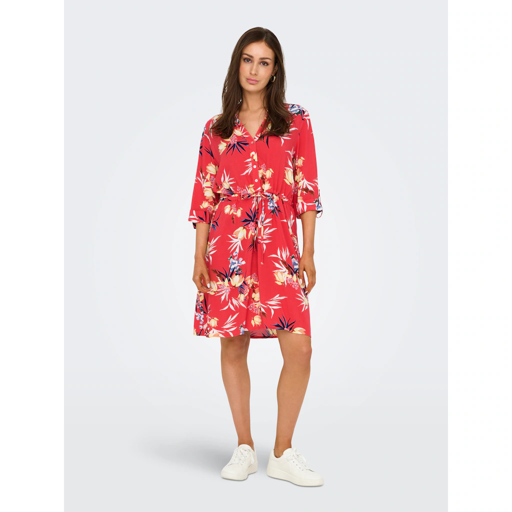 ONLY Tunikakleid »ONLCORA 3/4 V-NECK TUNIC CS PTM«