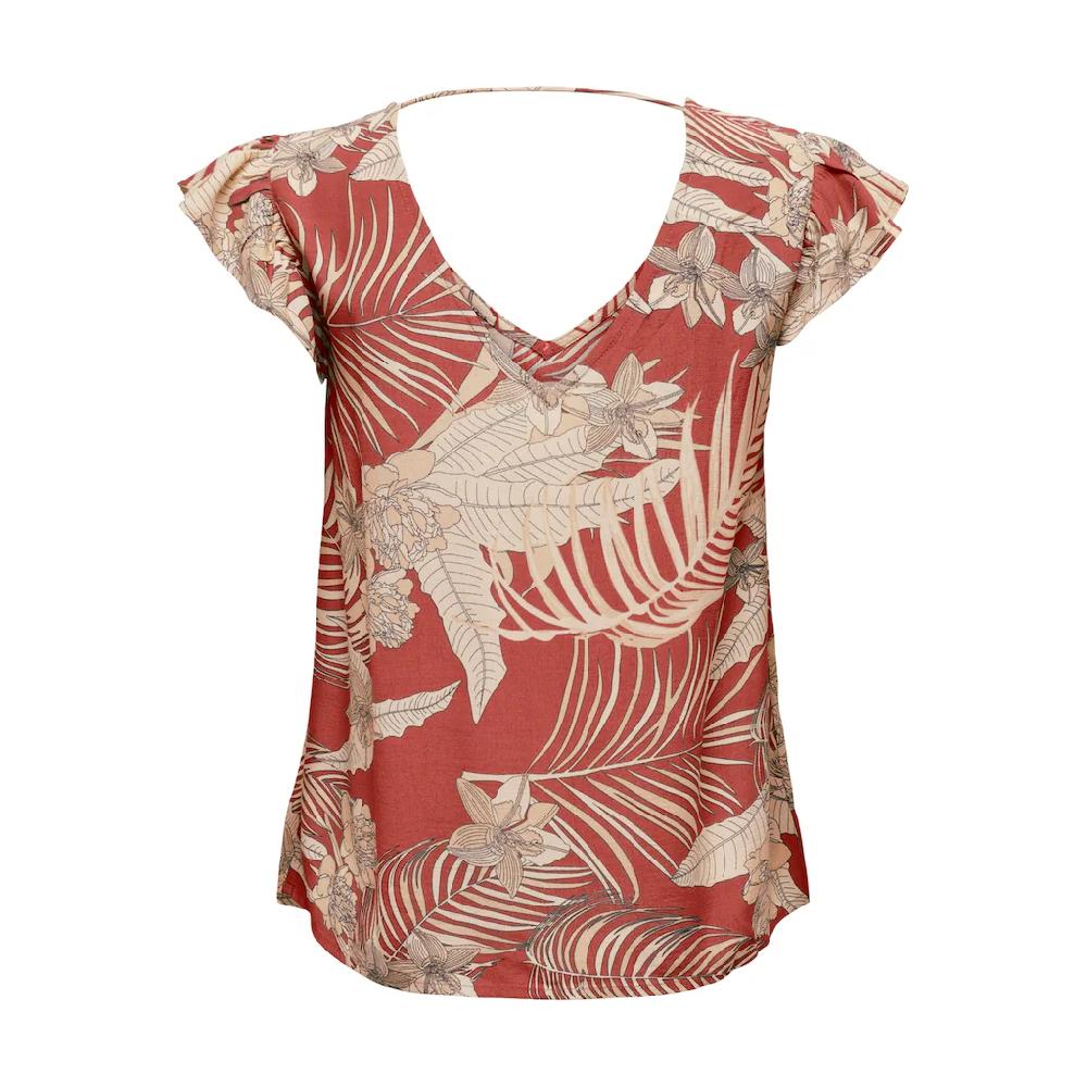 ONLY V-Shirt »ONLPALINA LIFE SS V-NECK TOP PTM«